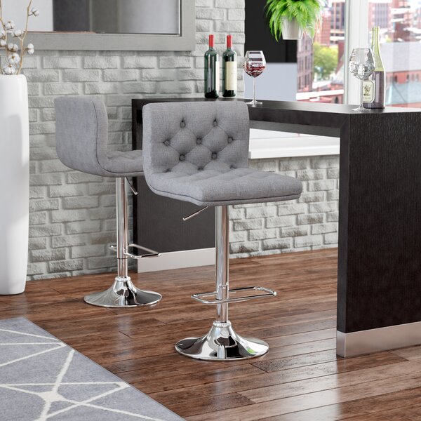 Capodanno adjustable height on sale swivel bar stool